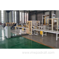 automatic horizontal stretch wrapping machine conveyor belt horizontal type profile wrapping machine